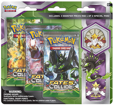 Pokémon Mega Alakazam/Mega Zygarde 3-Pack Pin