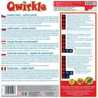 Desková hra Qwirkle - zadní strana krabice