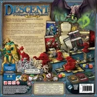 Desková hra Descent: Journeys in the Dark - druhá edice v češtině - zadní strana krabice