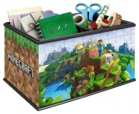 Minecraft 3D Puzzle úložná krabice - 216 dílků - samotná krabice