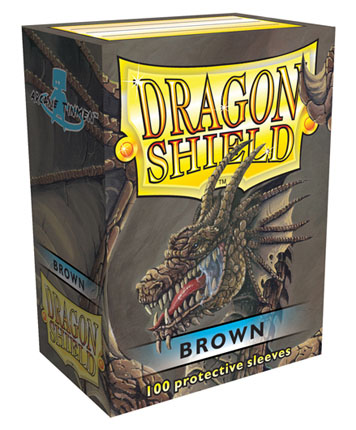 Levně Obaly na karty Dragon Shield Protector - Brown - 100ks
