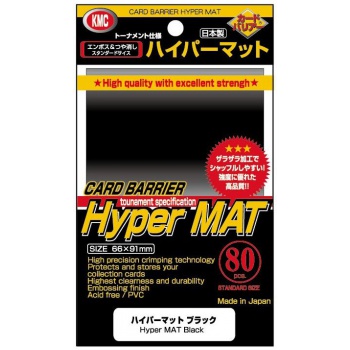 Obaly na karty KMC Standard Sleeves - Hyper Mat Black - 80ks