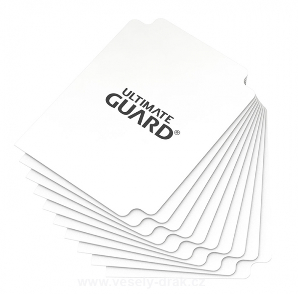 Levně Oddělovač na karty Ultimate Guard Card Dividers Standard Size White - 10 ks