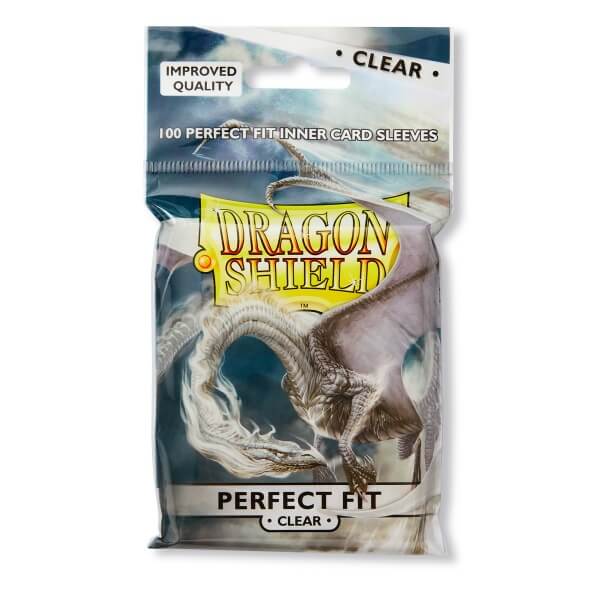 Levně Obaly na karty Dragon Shield - Perfect Fit Clear/Clear - 100ks