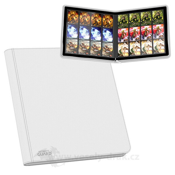 Album Ultimate Guard 12-Pocket QuadRow ZipFolio XenoSkin White