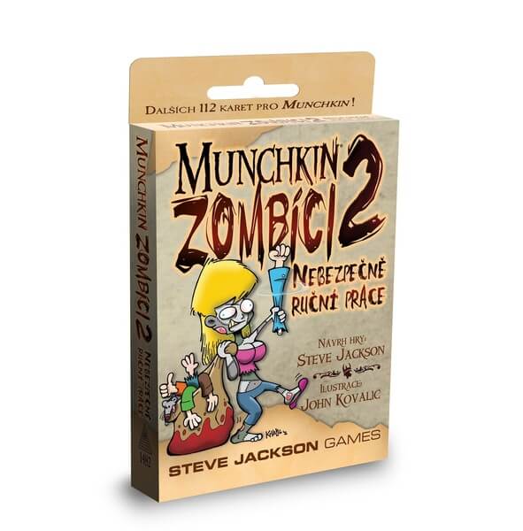 Levně Desková karetní hra Munchkin - Zombíci 2: Nebezpečně ruční práce v češtině