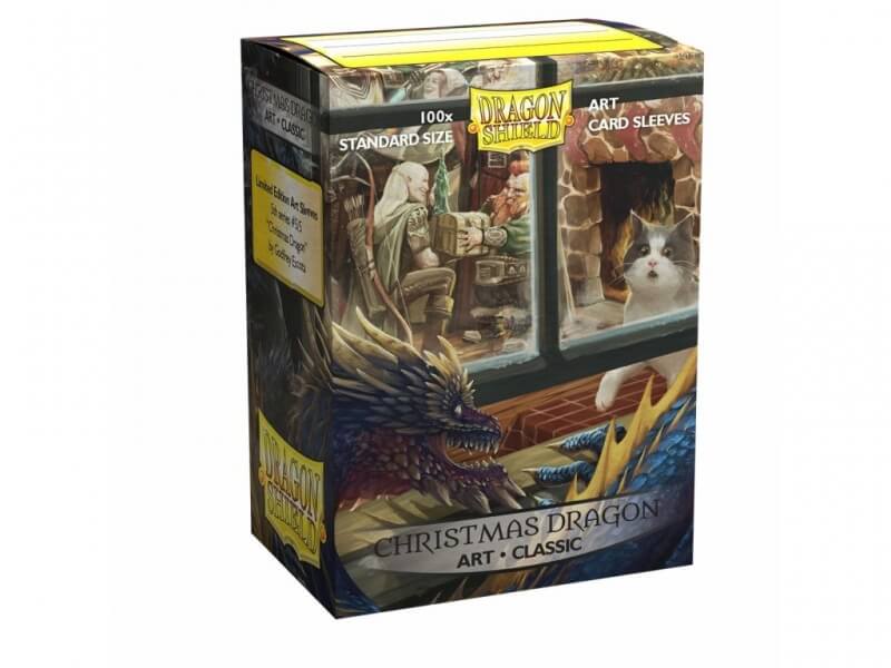 Levně Obaly na karty Dragon Shield Classic Art Sleeves - Christmas Dragon – 100 ks