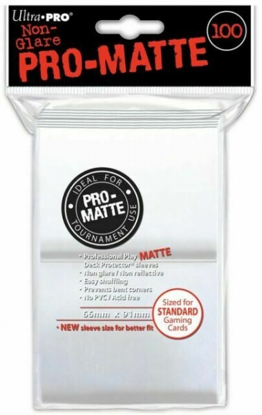 Obaly na karty Ultra Pro Pro-Matte White 2x50 ks