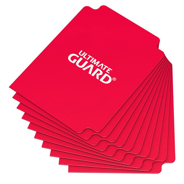 Levně Oddělovač na karty Ultimate Guard Card Dividers Standard Size Red - 10 ks