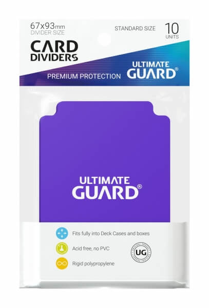 Levně Oddělovač na karty Ultimate Guard Card Dividers Standard Size Purple - 10 ks