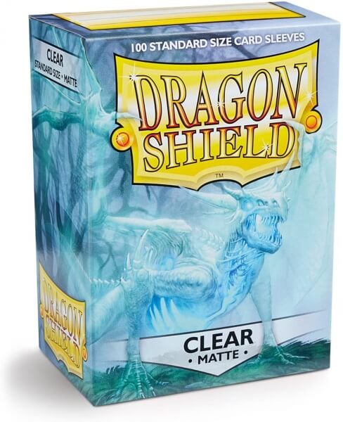 Levně Obaly na karty Dragon Shield Protector - Matte Clear - 100 ks