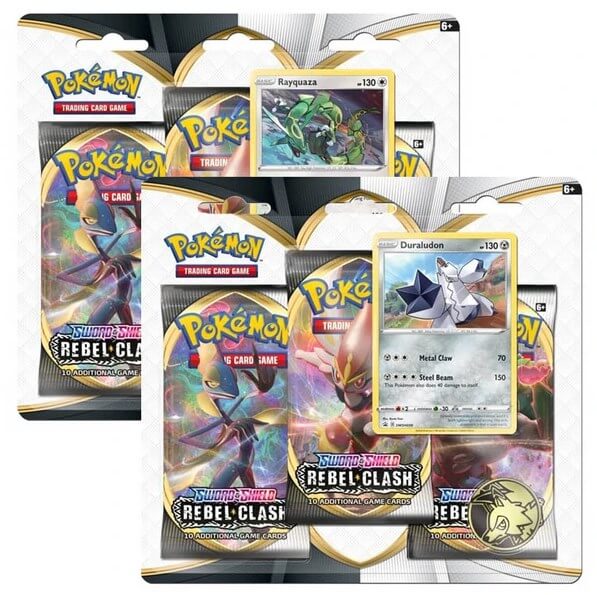 Pokémon Sword and Shield - Rebel Clash 3 Pack Blister