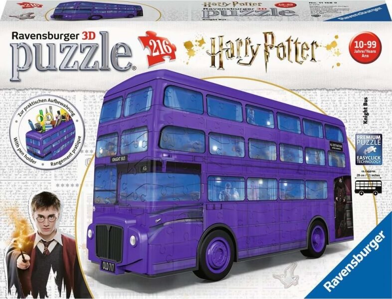 3D Puzzle Ravensburger Harry Potter Záchranný autobus 216 dílků