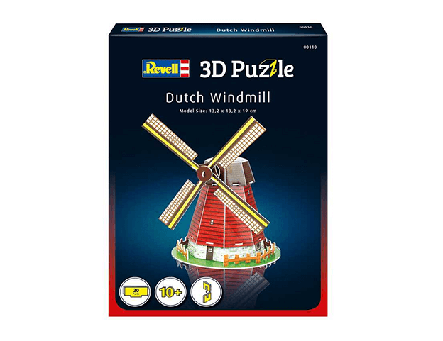3D Puzzle Revell - Holandský větrný mlýn - 20 dílků