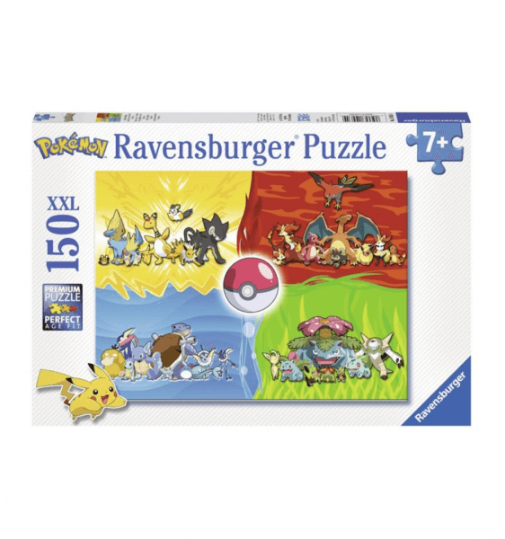 Levně Pokémon Puzzle Ravensburger - Druhy Pokémonů XXL - 150 dílků