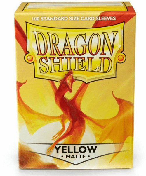 Levně Obaly na karty Dragon Shield Protector - Matte Yellow - 100 ks
