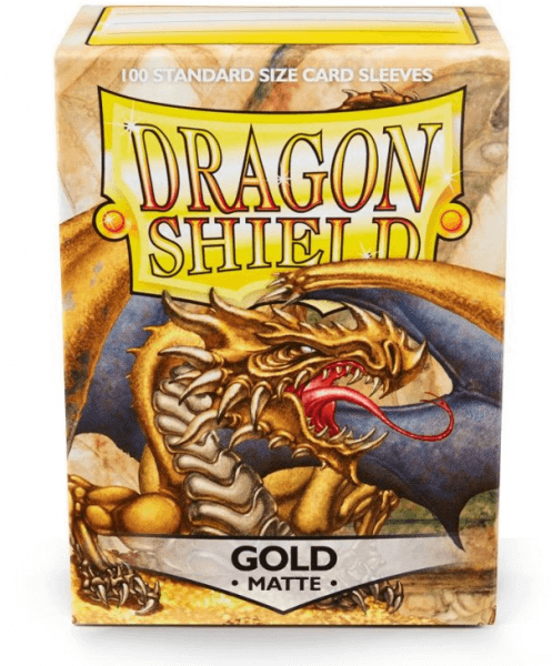 Levně Obaly na karty Dragon Shield Protector - Matte Gold - 100ks