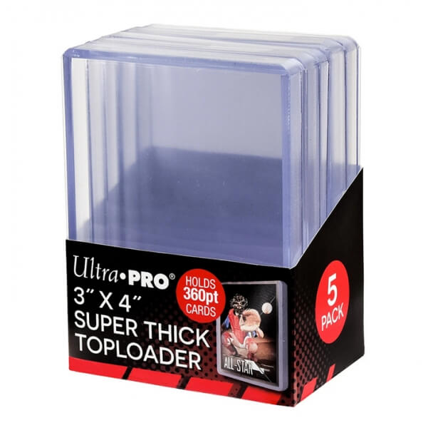 Toploader Ultra Pro 3x4 Super Thick 360PT Toploaders - 5 ks