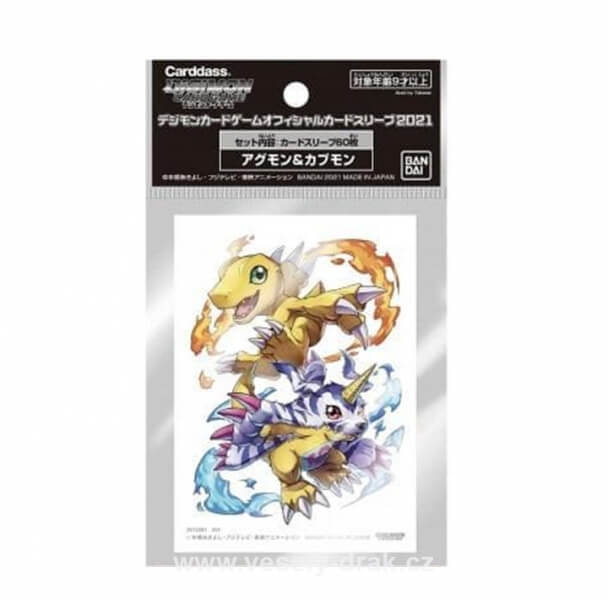 Levně Digimon: obaly na karty Agumon & Gabumon (60 ks)