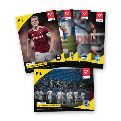 Levně Fotbalové karty Fortuna Liga 2021-22 - Live Set 1. kola (5 karet)