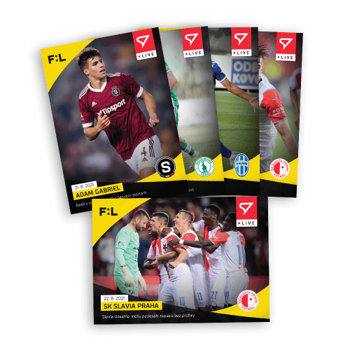 Levně Fotbalové karty Fortuna Liga 2021-22 - Live Set 5. kola (5 karet)