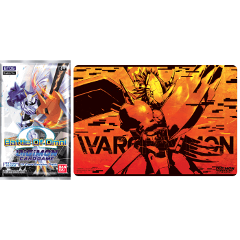 Levně Digimon TCG - hrací podložka a Booster - Wargreymon PB-03