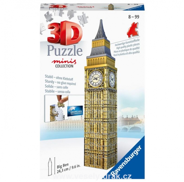 Levně 3D Puzzle Big Ben Mini - 54 dílků