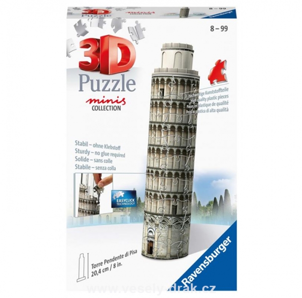 Levně 3D Puzzle Šikmá věž v Pise Mini - 54 dílků