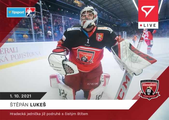 Hokejové karty Tipsport ELH 2021-22 - L-018 Štěpán Lukeš