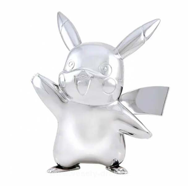 Pokémon akční figurka Pikachu Silver Version - 7 cm