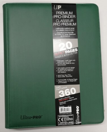 Album na karty Ultra Pro - Pro-Binder Premium na 360 karet Green