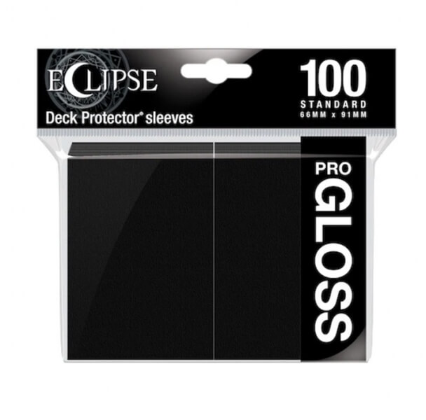 Obaly na karty Ultra Pro Eclipse Gloss Jet Black - 100ks