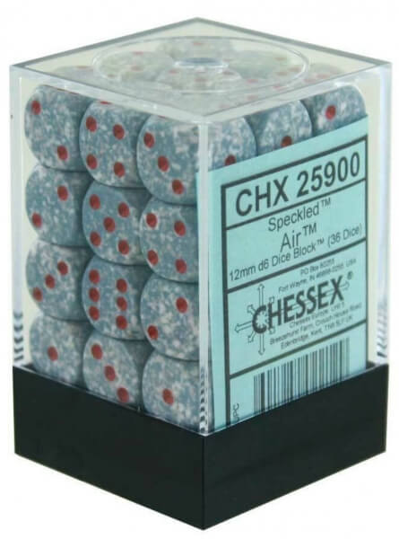 Sada kostek Chessex Speckled 12mm d6 Dice Blocks - 36ks