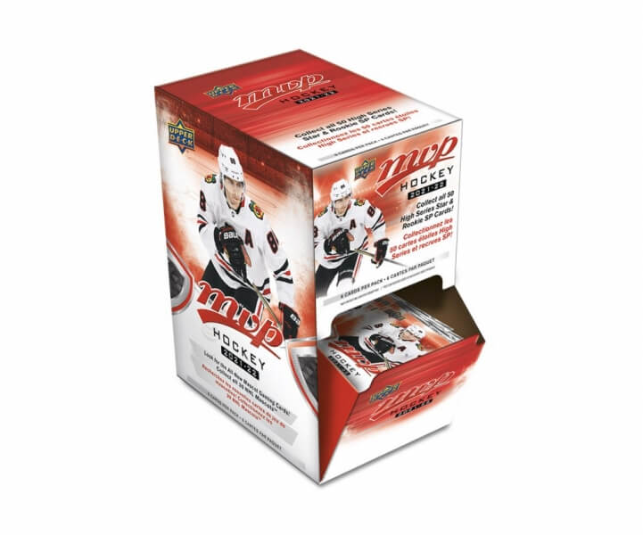 Levně 2021-22 NHL Upper Deck MVP Gravity Feed box - hokejové karty