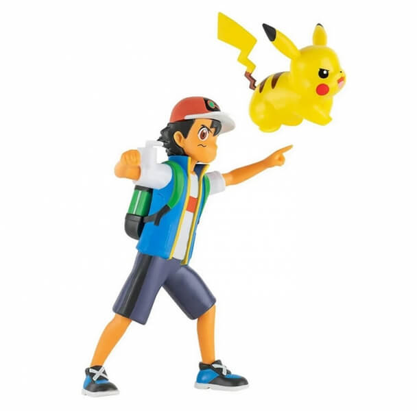Levně Pokémon akční figurky Ash a Pikachu 11 cm