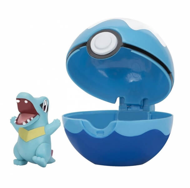 Pokémon Clip and Go Dive Ball - figurka Totodile