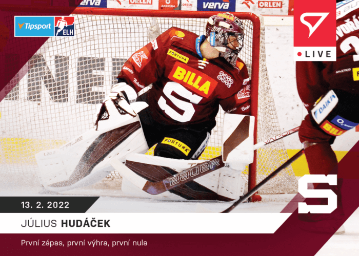 Levně Hokejové karty Tipsport ELH 2021-22 - L-100 Július Hudáček