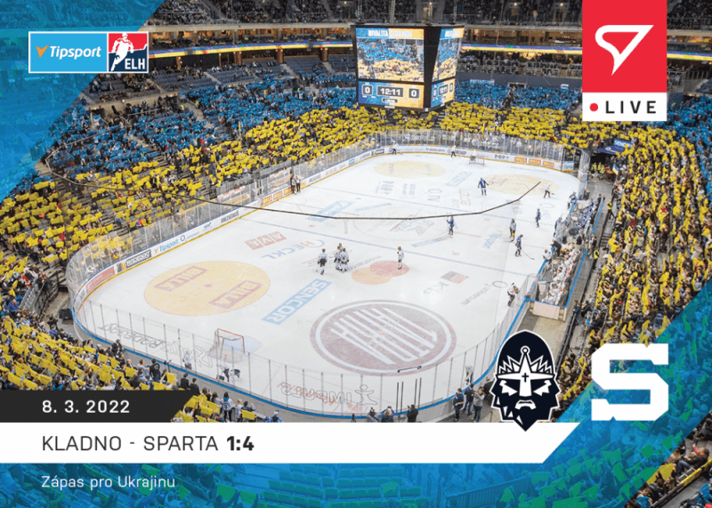 Levně Hokejové live karty Tipsport ELH 2021-22 - L-116 Kladno - Sparta