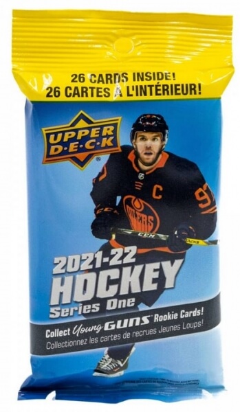 2021-22 NHL Upper Deck Series One Hobby Fat pack - hokejové karty