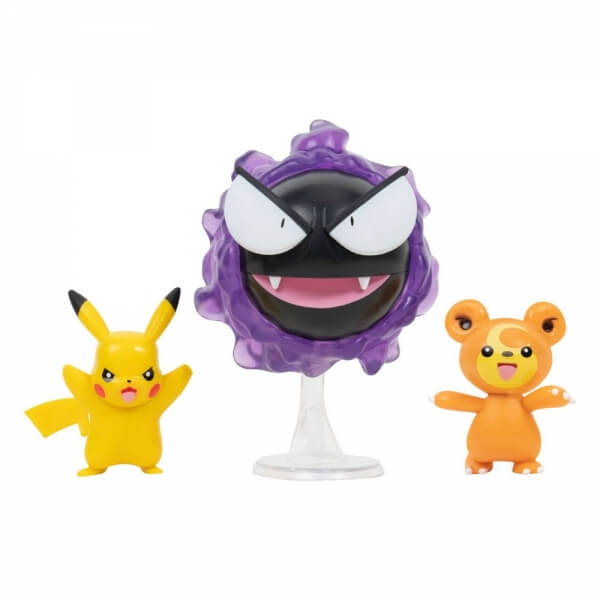 Levně Pokémon akční figurky Pikachu, Gastly, Teddiursa 5 - 8 cm