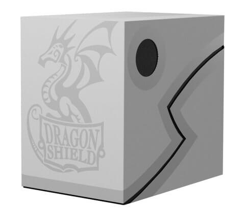 Krabička na karty Dragon Shield Double Shell Ashen - White/Black