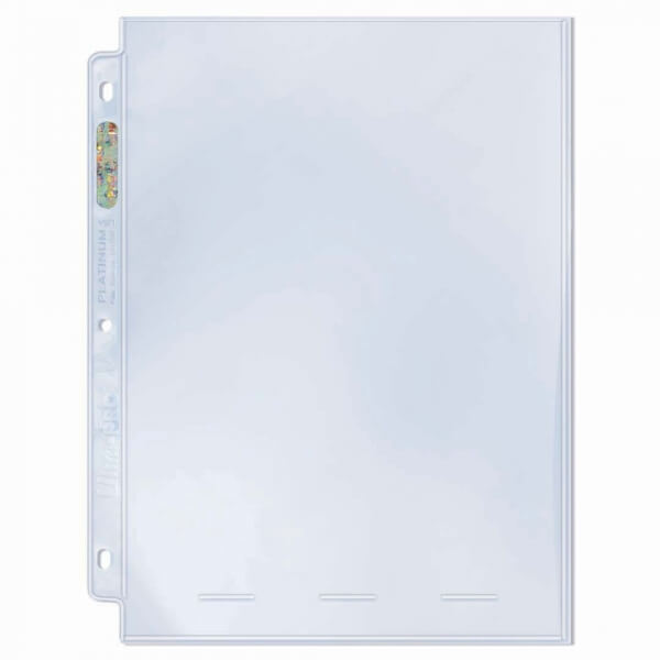 Stránka do alba UltraPro 1-Pocket Platinum Page do 3-kroužkových alb