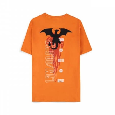 Levně Pokémon oranžové tričko Charizard vel. S