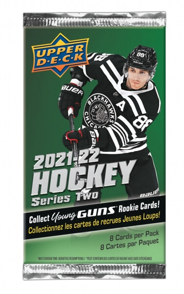 Levně 2021-22 NHL Upper Deck Series Two Retail balíček - hokejové karty