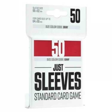 Levně Obaly na karty Gamegenic Just Sleeves - Standard Card Game Red - 50 ks