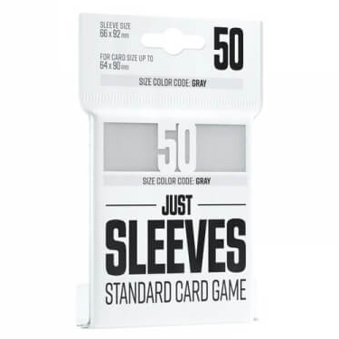 Levně Obaly na karty Gamegenic Just Sleeves - Standard Card Game White - 50 ks