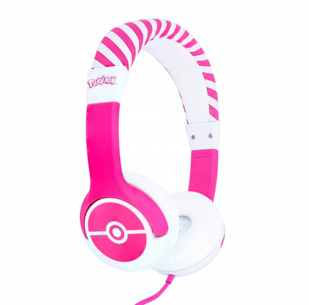 Levně Pokémon sluchátka pro děti - Poké Ball - Pink