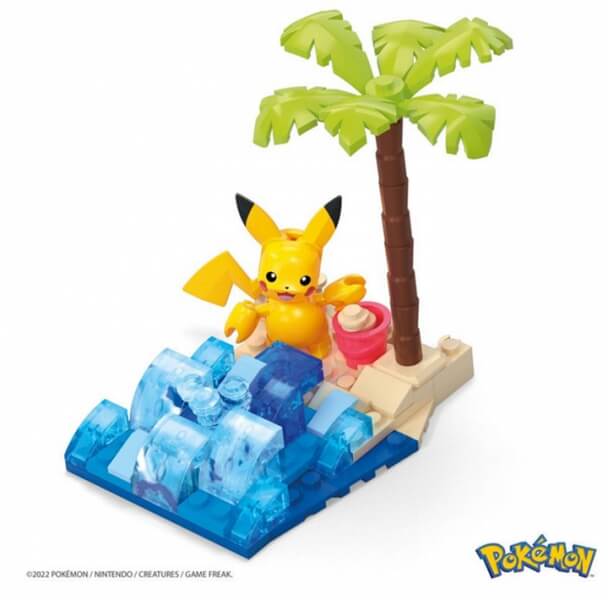 Levně Pokémon figurka Pikachu's Beach Splash - MEGA