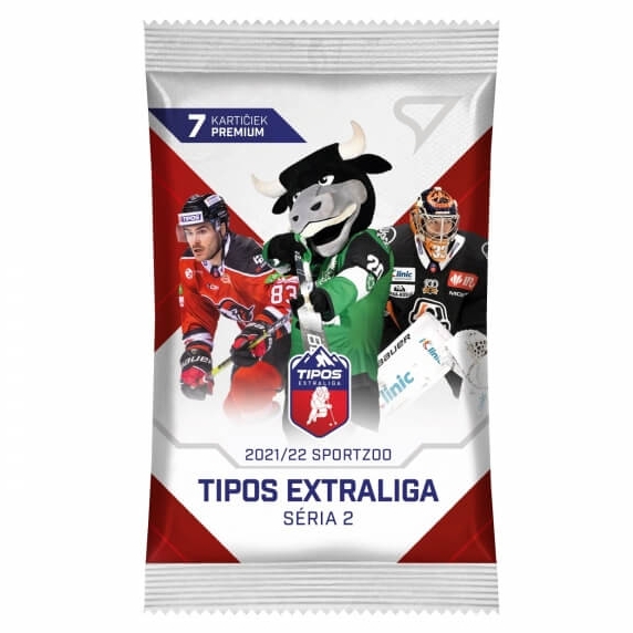 Levně Hokejové karty Tipos extraliga 2021-22 Premium balíček 2. séria