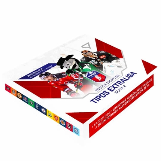 Levně Hokejové karty Tipos extraliga 2021-22 Premium box 2. séria